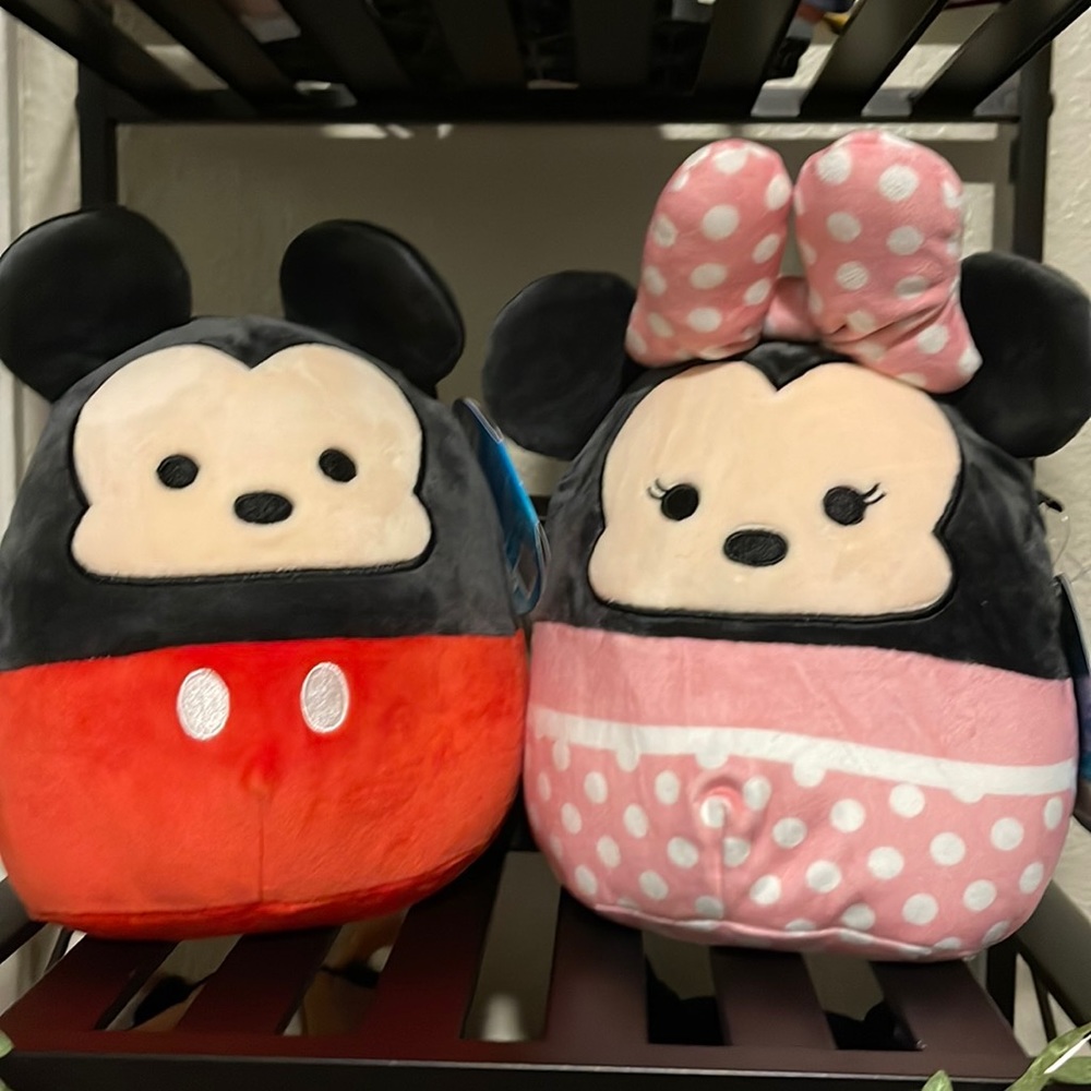 Squishmallows 7” Disney Minnie AND Mickey Mouse (BUNDLE)